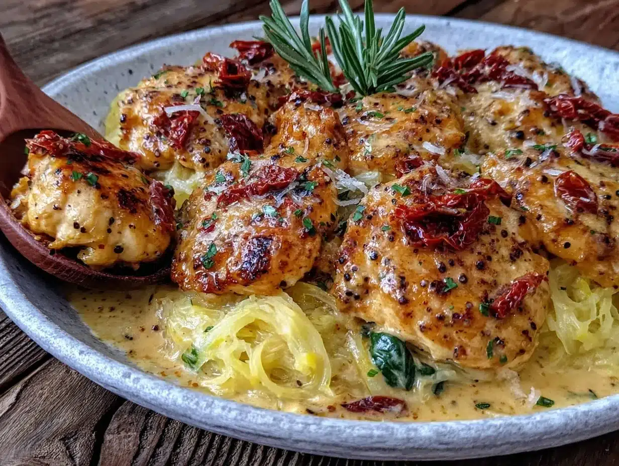 Creamy Tuscan Chicken preparation steps