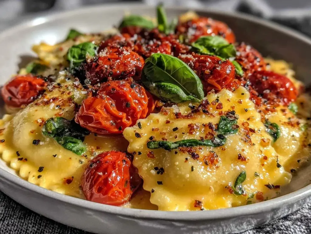 Creamy Tuscan Ravioli - featured image