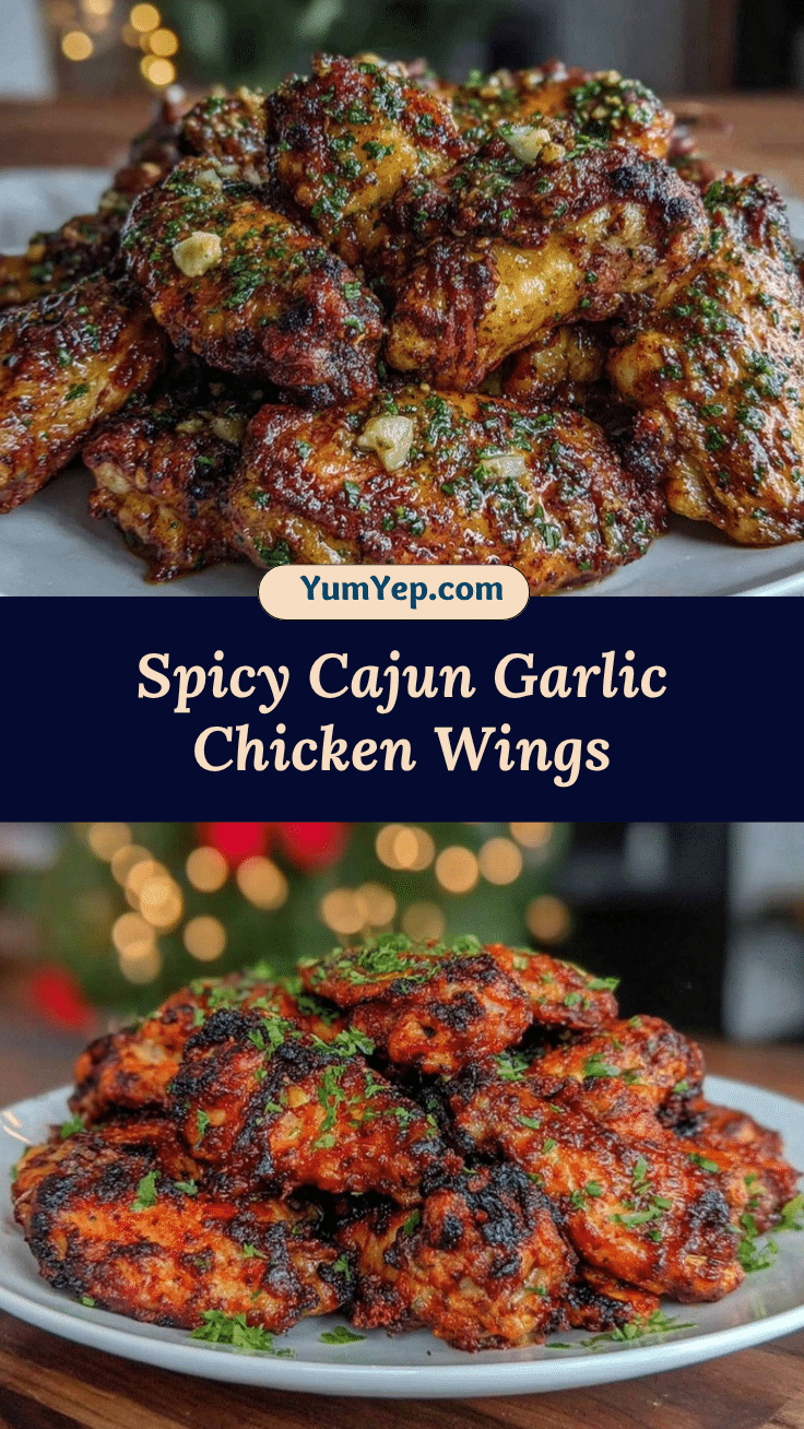 Crispy Cajun Garlic Chicken Wings recipe