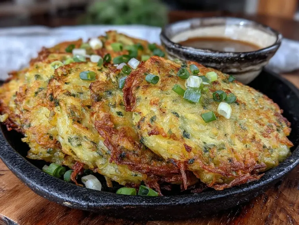 crispy gamjajeon pancakes - featured image