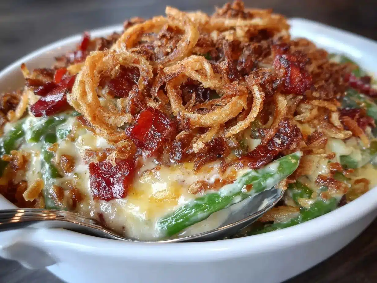 crispy green bean casserole preparation steps