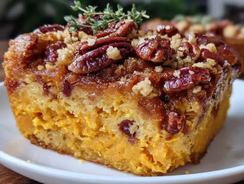 crispy sweet potato crunch casserole - featured image