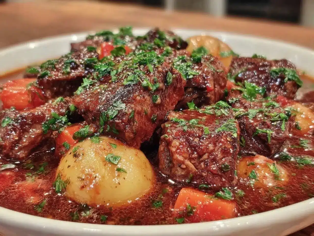 Crockpot beef stew preparation steps