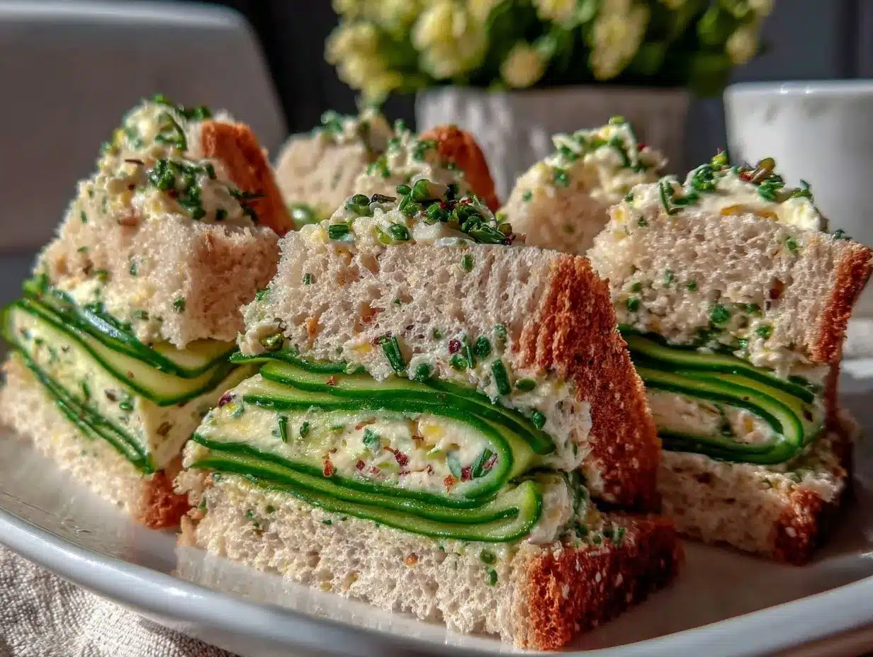 cucumber sandwiches preparation steps