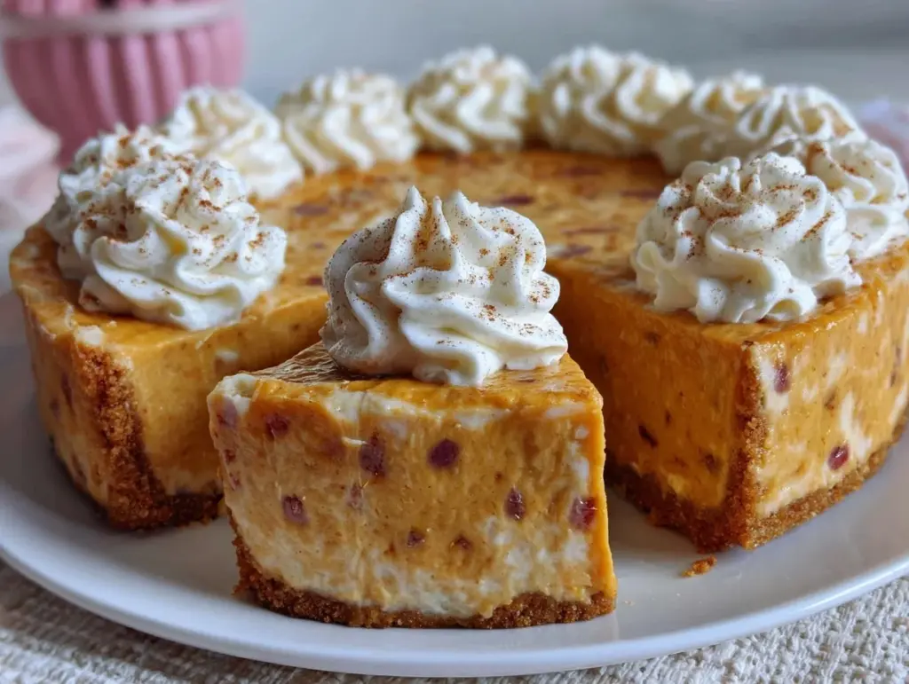 Fluffy Marshmallow Pumpkin Pie - featured image
