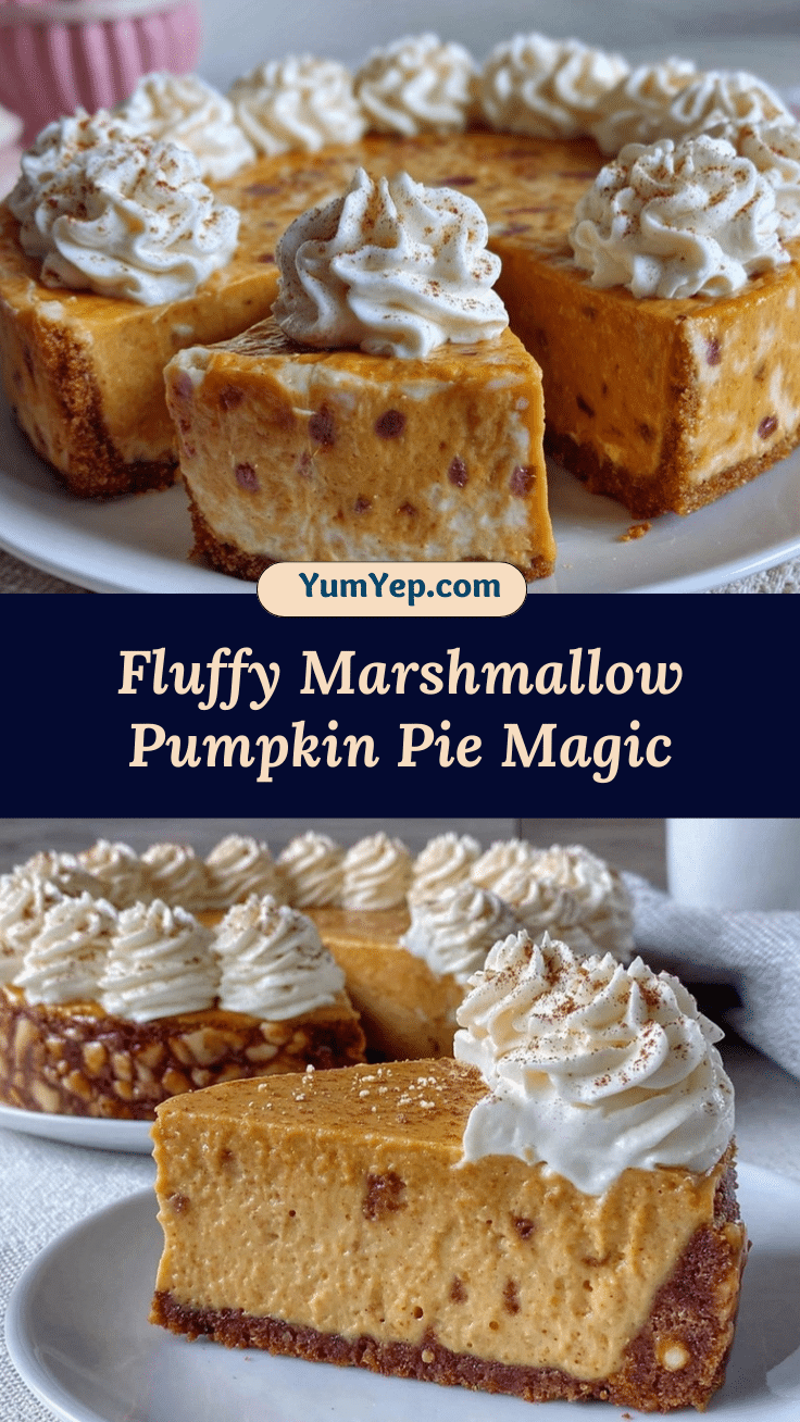 Fluffy Marshmallow Pumpkin Pie recipe