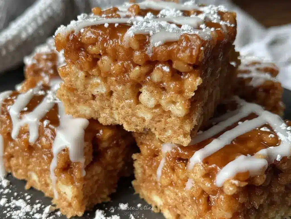 gingerbread Rice Krispie treats - featured image