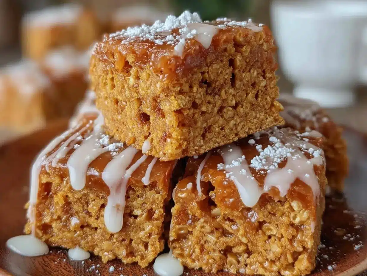 gingerbread Rice Krispie treats preparation steps
