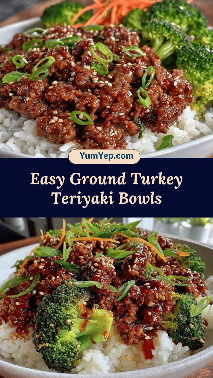 ground turkey teriyaki rice bowls recipe