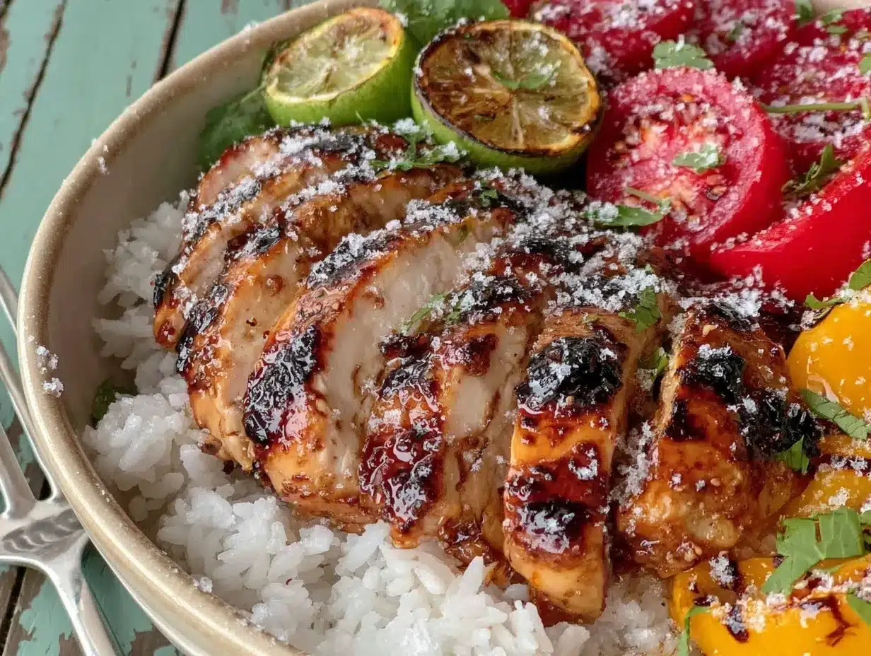 Honey Lime Chicken Rice Bowls preparation steps