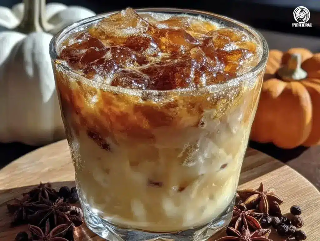 iced pumpkin cream chai latte - featured image