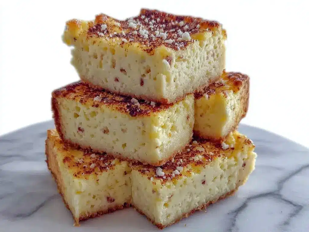 lemon cottage cheese bars - featured image