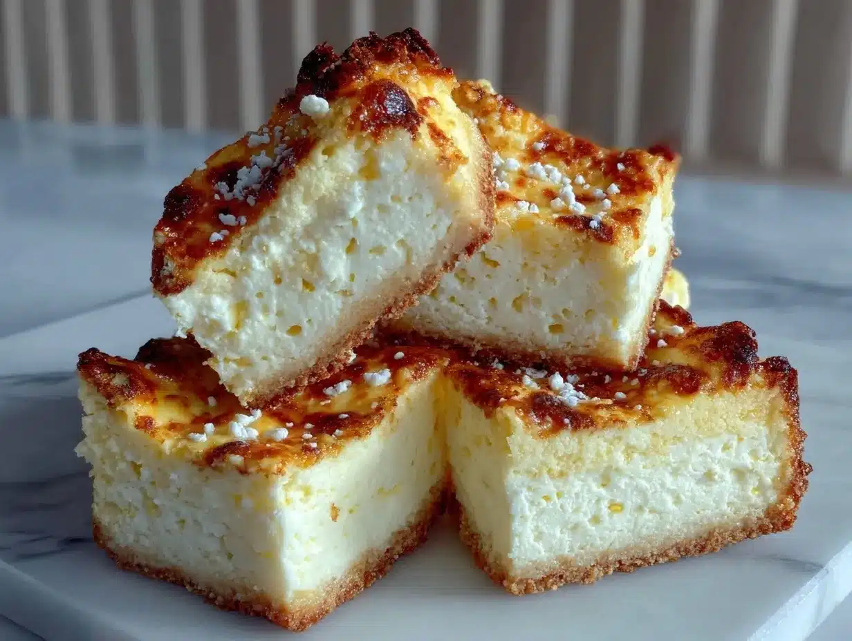 lemon cottage cheese bars preparation steps