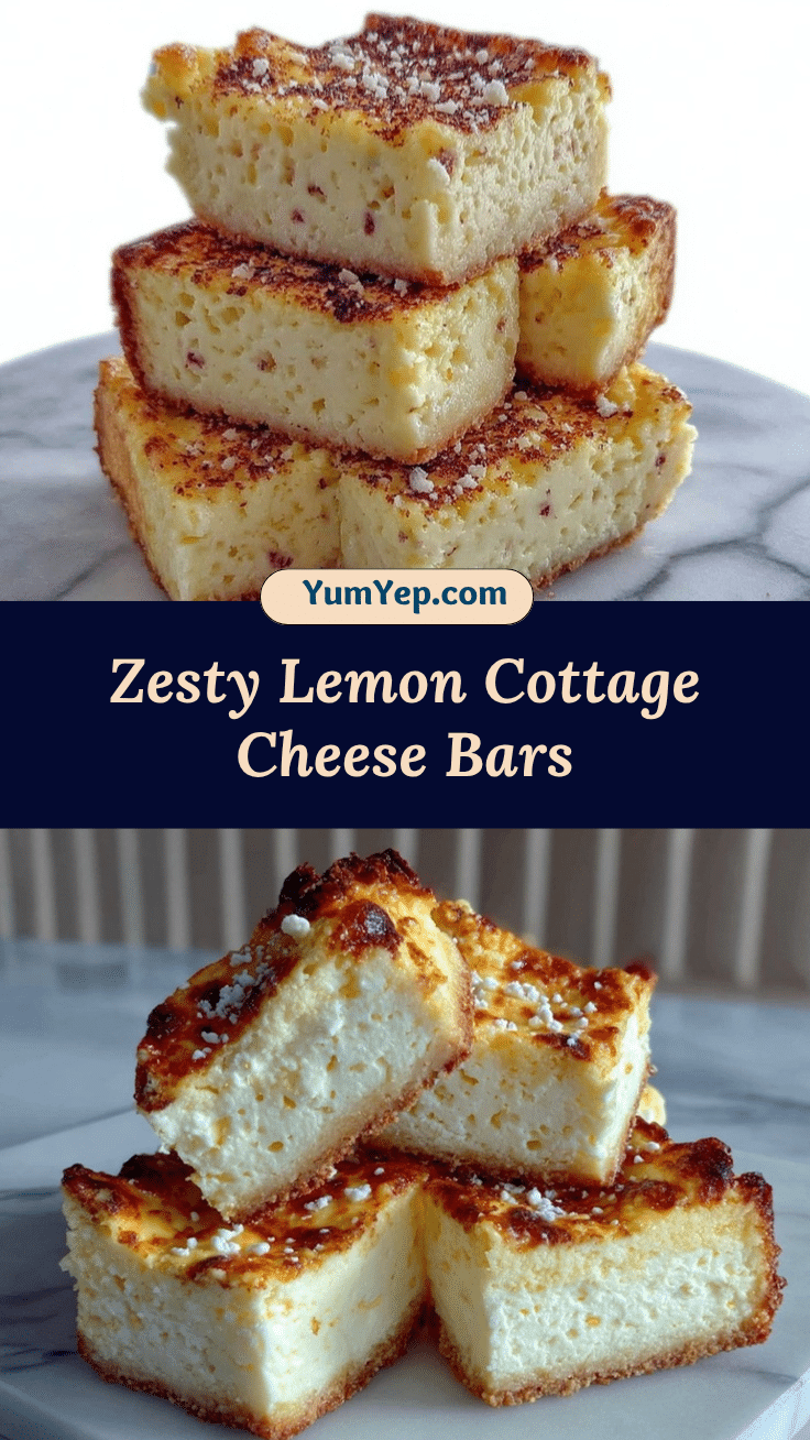 lemon cottage cheese bars recipe