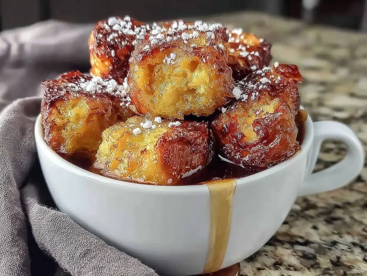 microwave french toast mug preparation steps