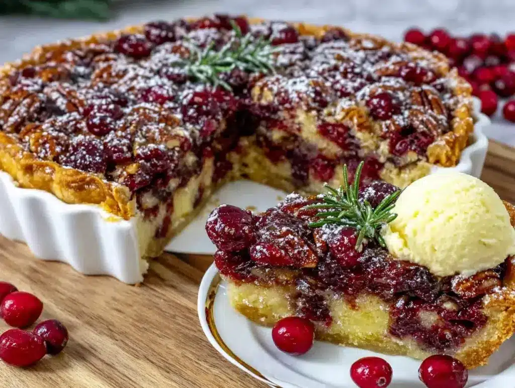 Nantucket Christmas Cranberry Pie - featured image