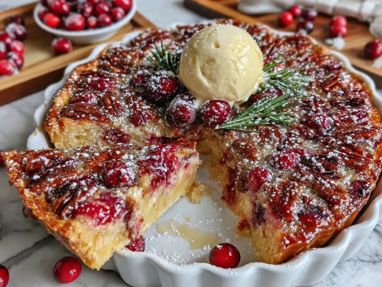 Nantucket Christmas Cranberry Pie preparation steps