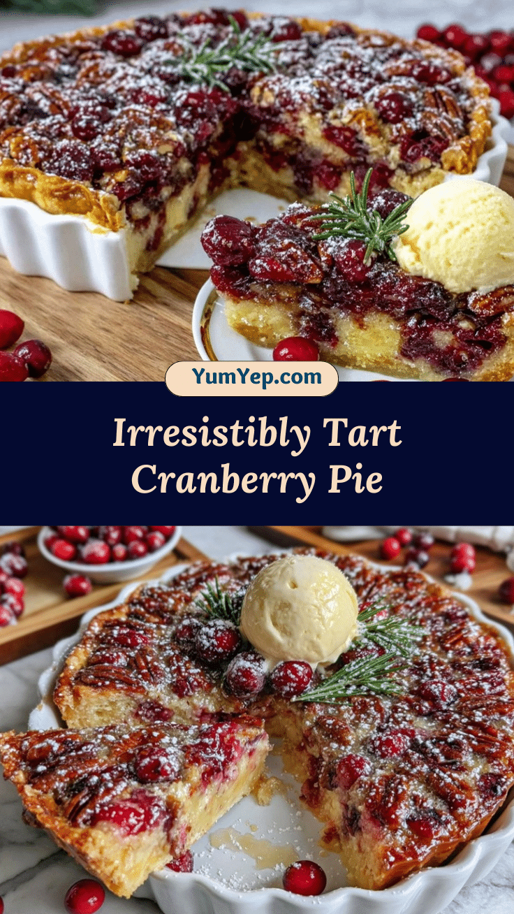 Nantucket Christmas Cranberry Pie recipe
