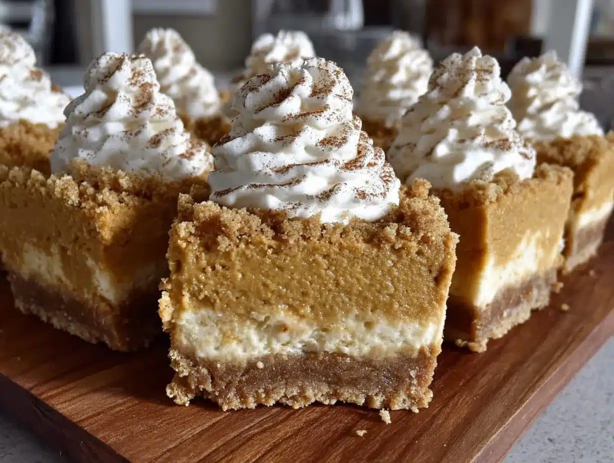 no bake pumpkin cheesecake bars preparation steps