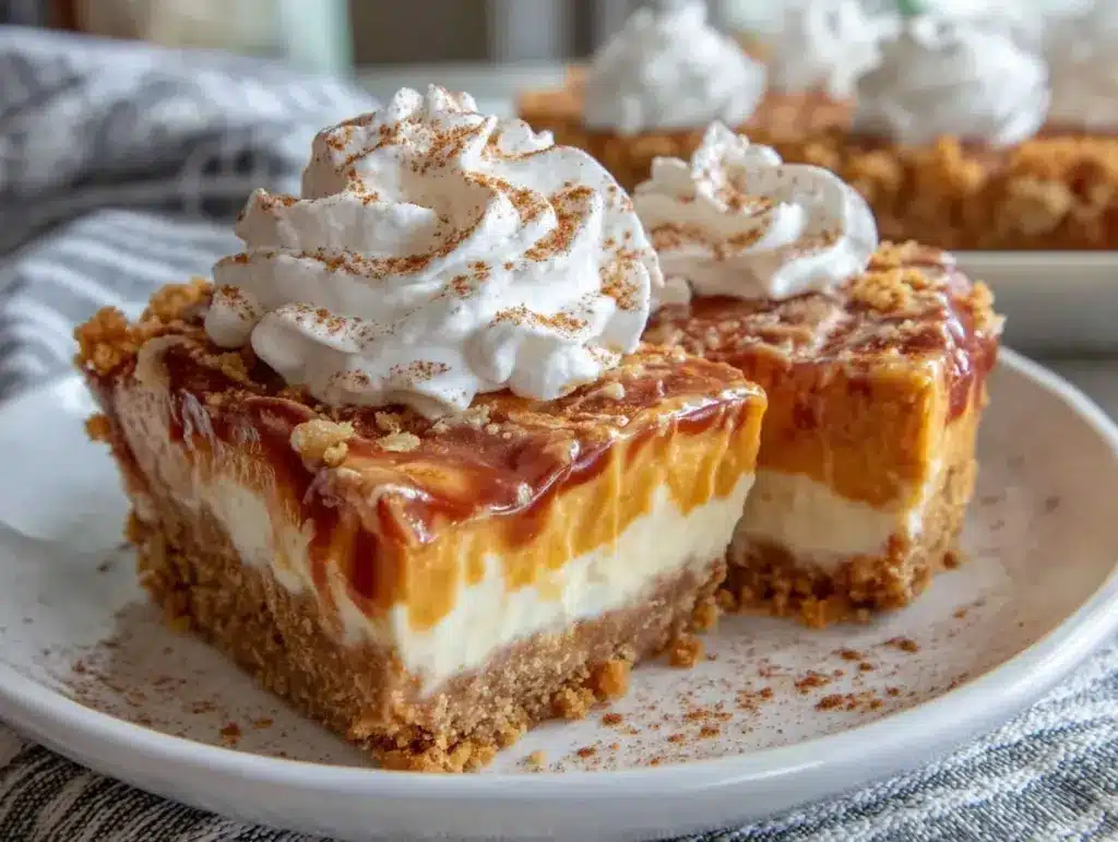 no-bake pumpkin dessert - featured image