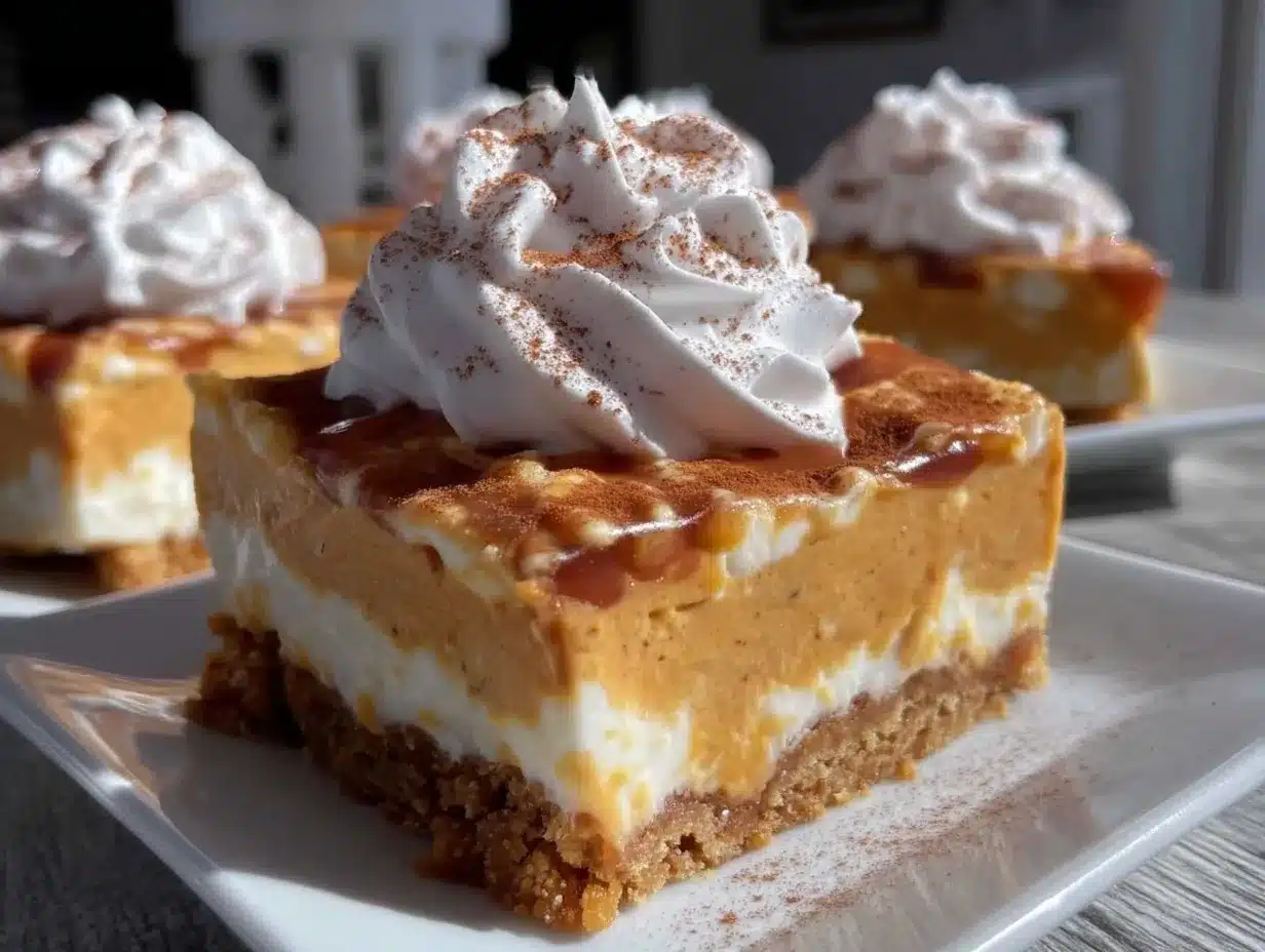 no-bake pumpkin dessert preparation steps