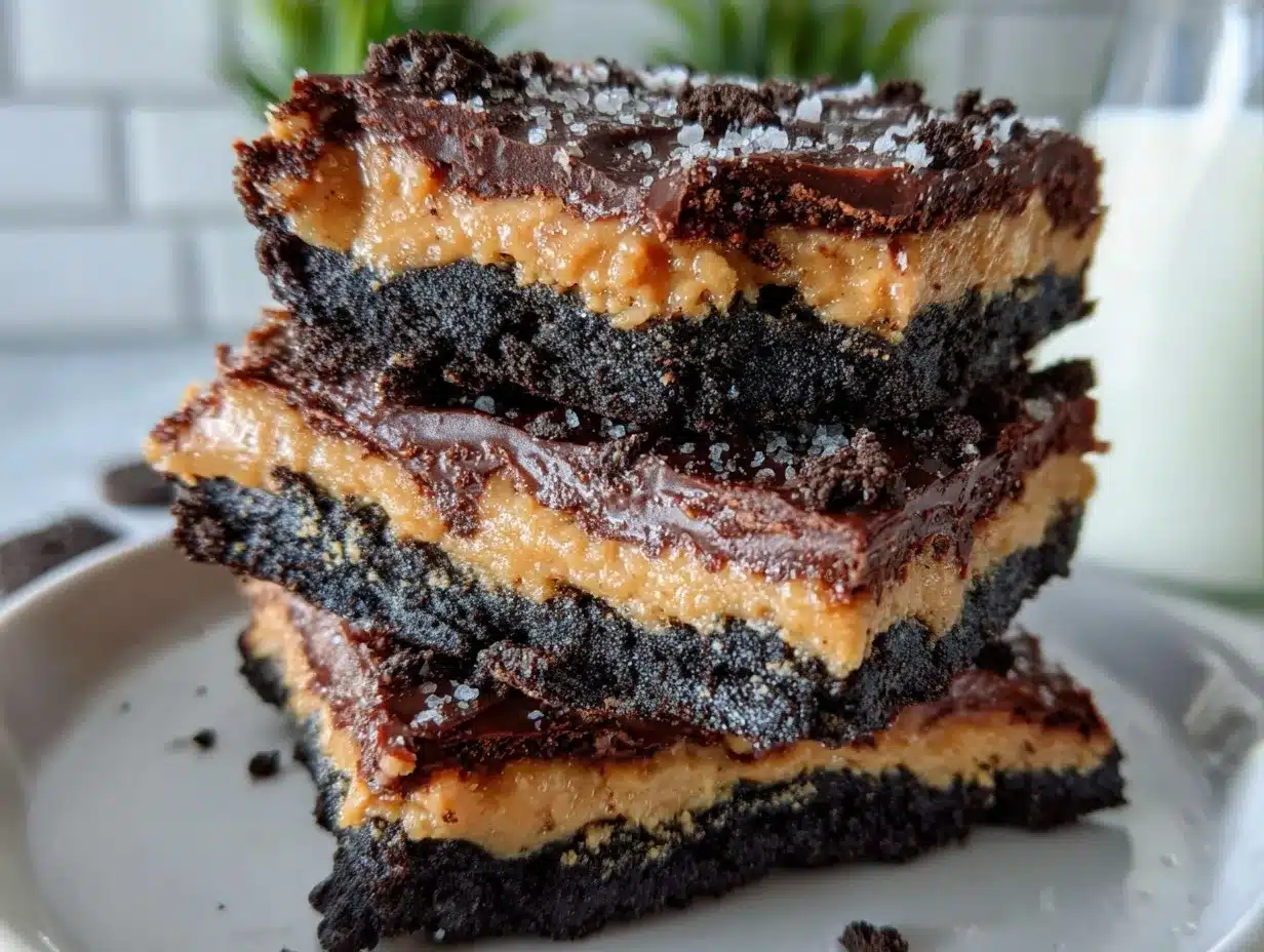 Oreo Peanut Butter Bars preparation steps