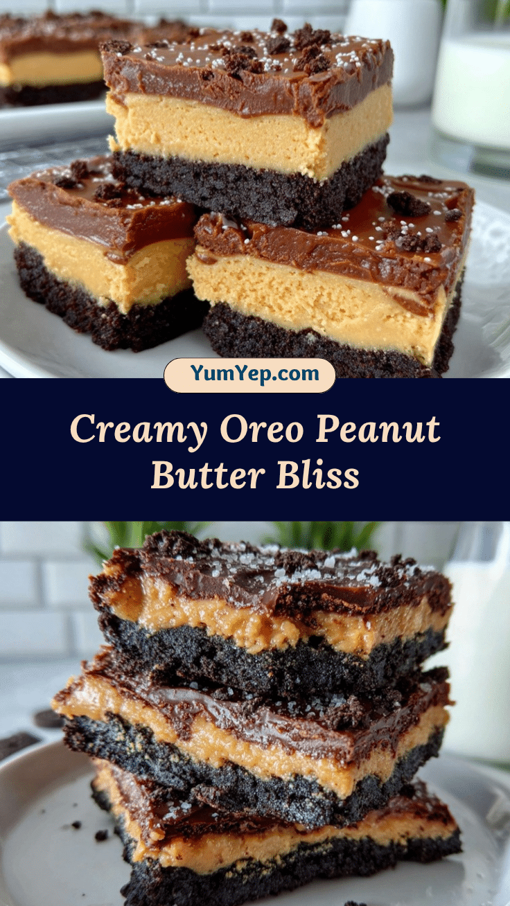 Oreo Peanut Butter Bars recipe