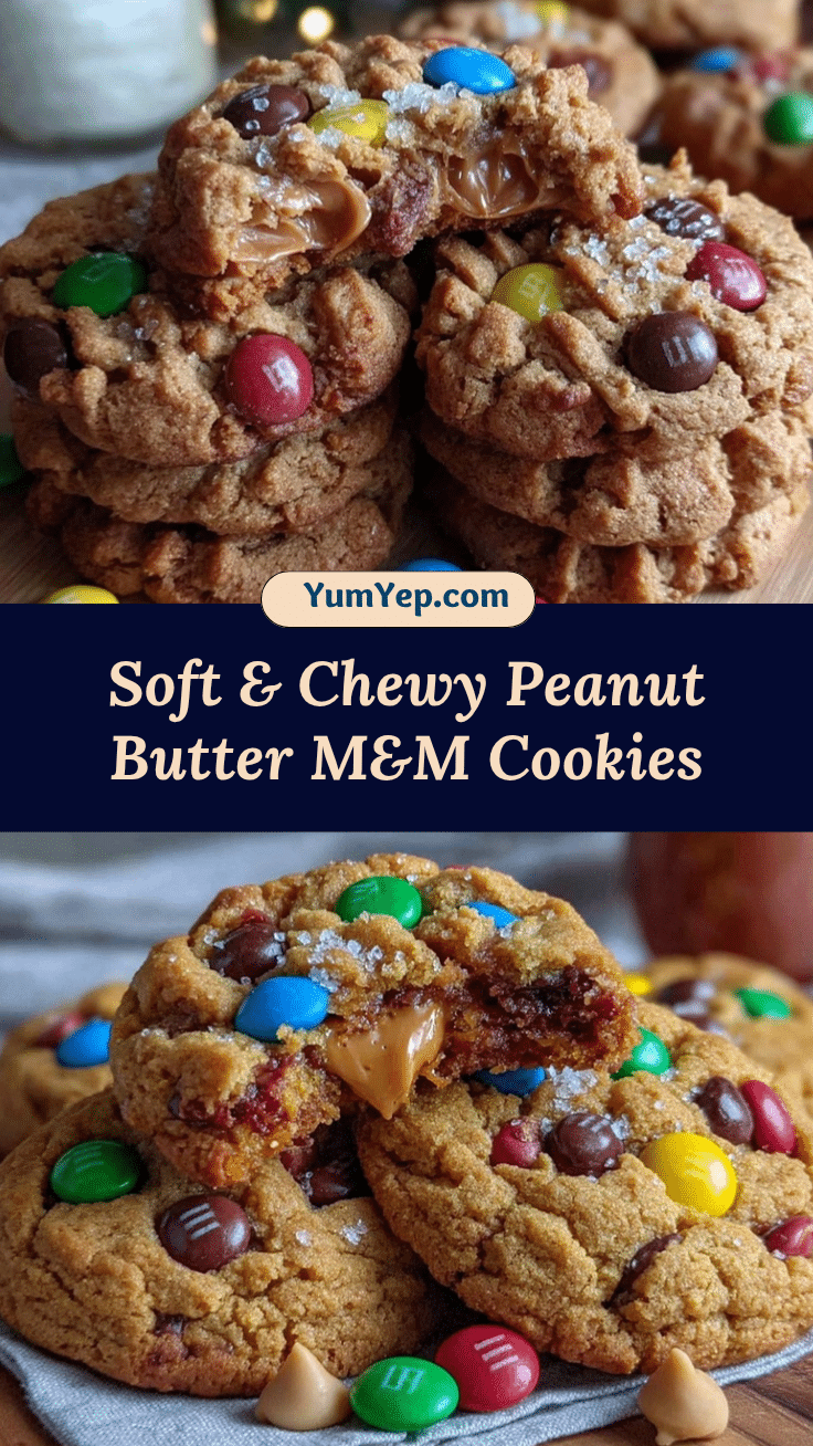 peanut butter M&M cookies recipe