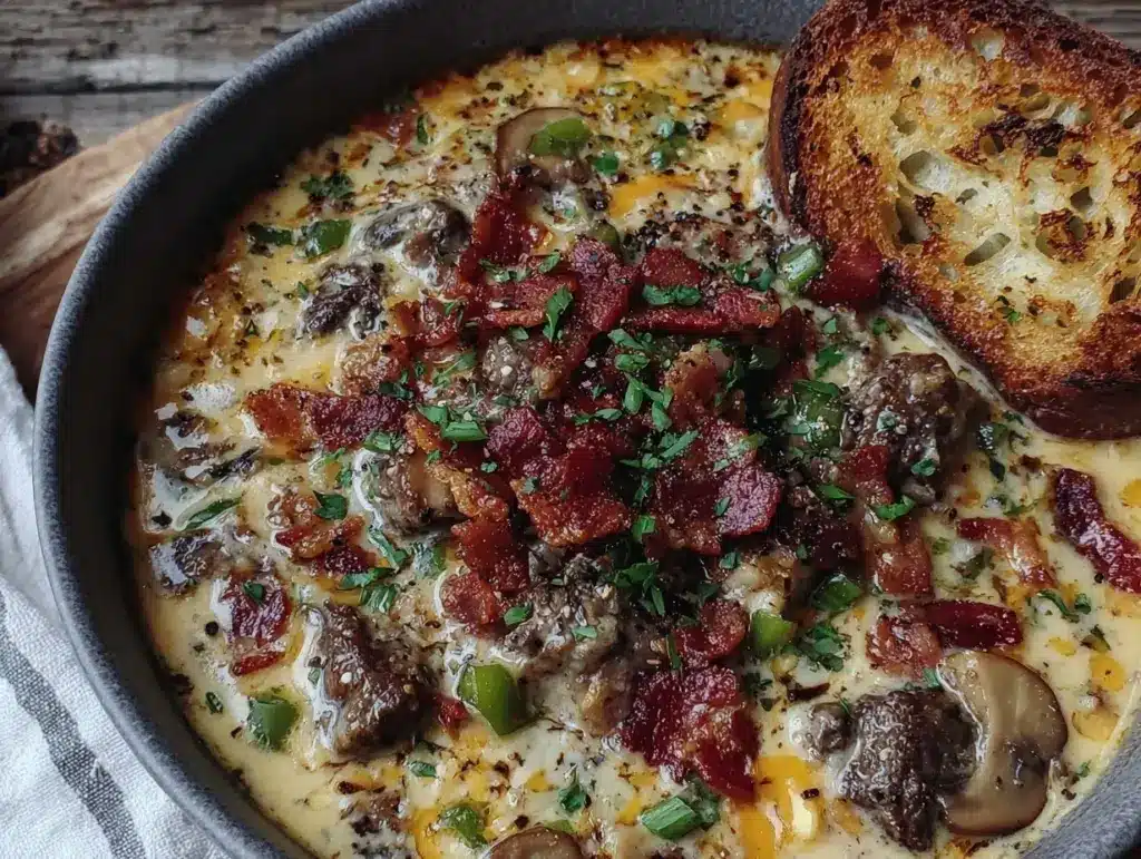 Philly cheesesteak soup - featured image