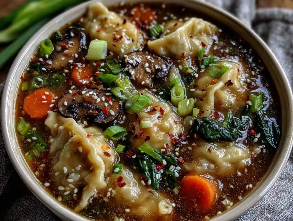 potsticker soup - featured image