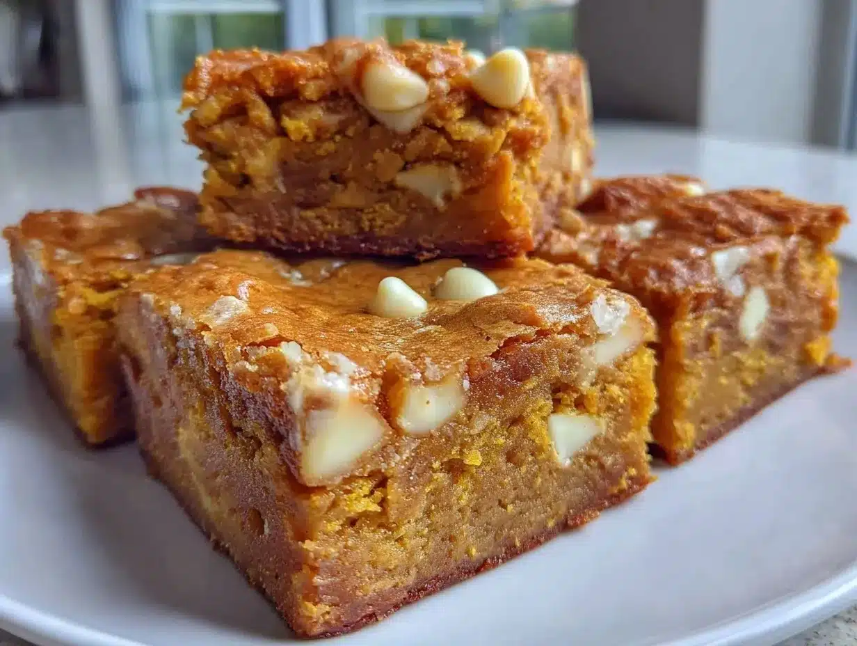 pumpkin blondies preparation steps