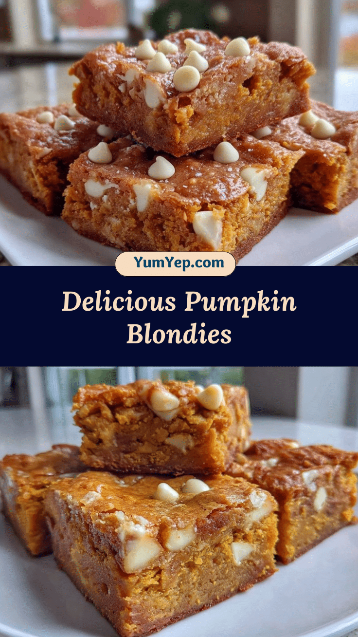 pumpkin blondies recipe