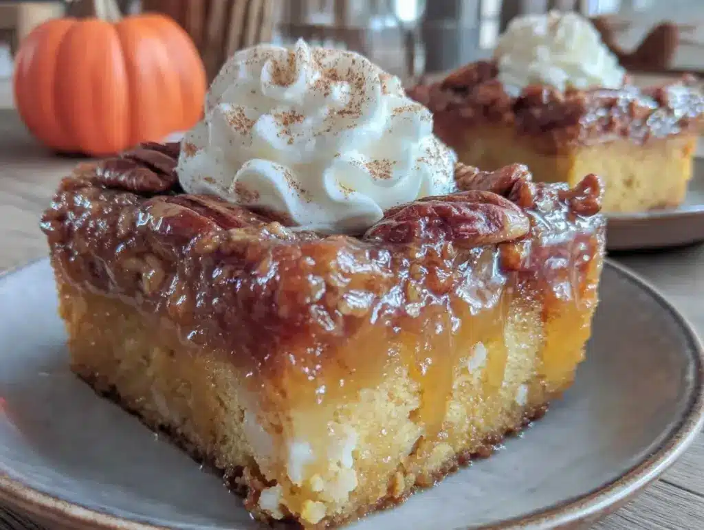 pumpkin dump cake - featured image