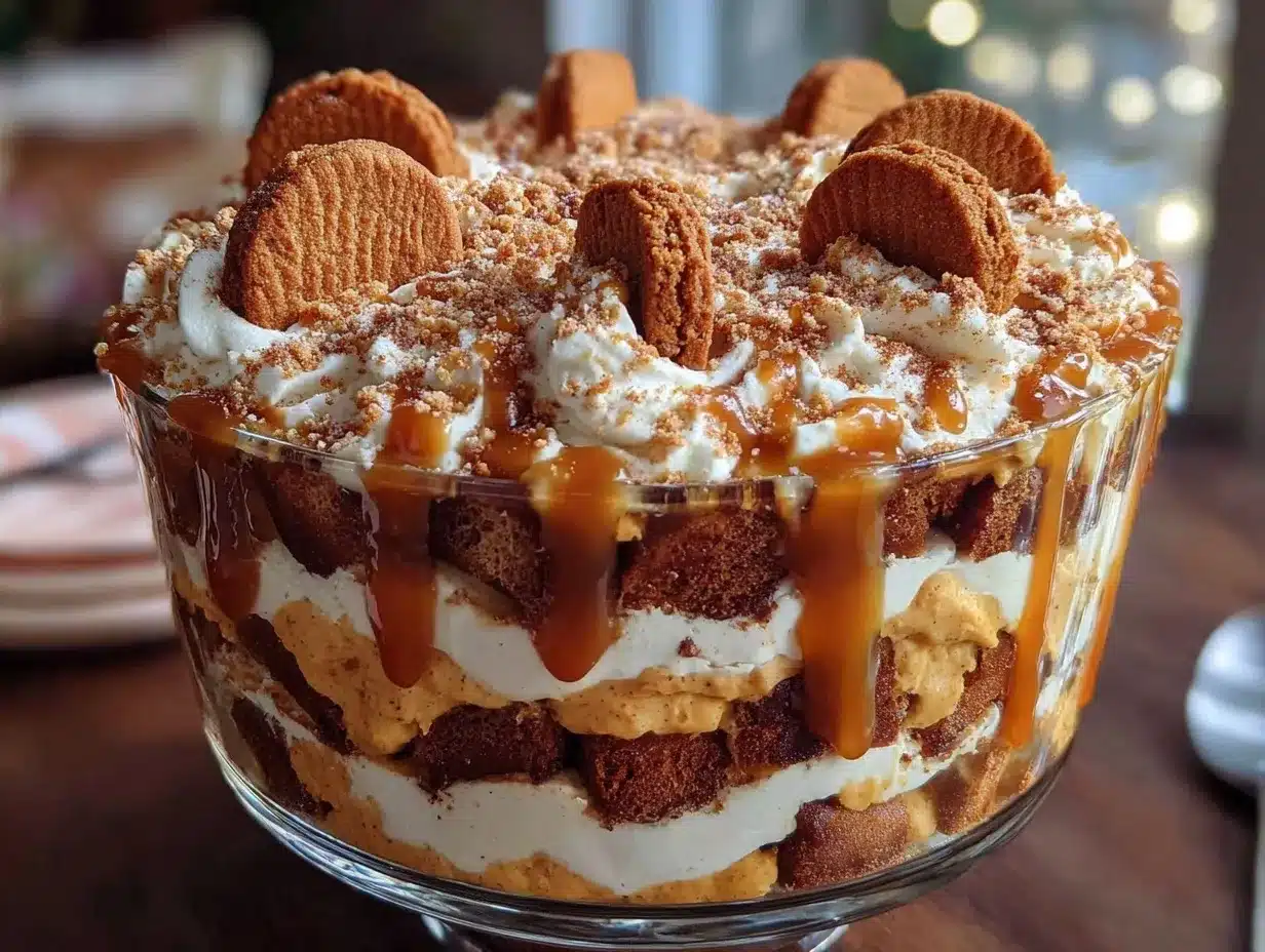 Pumpkin Spice Cheesecake Trifle preparation steps