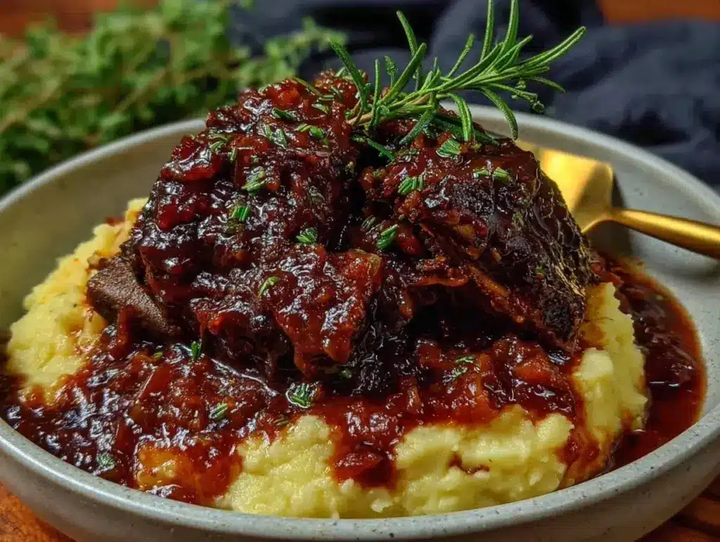 red wine braised short ribs - featured image