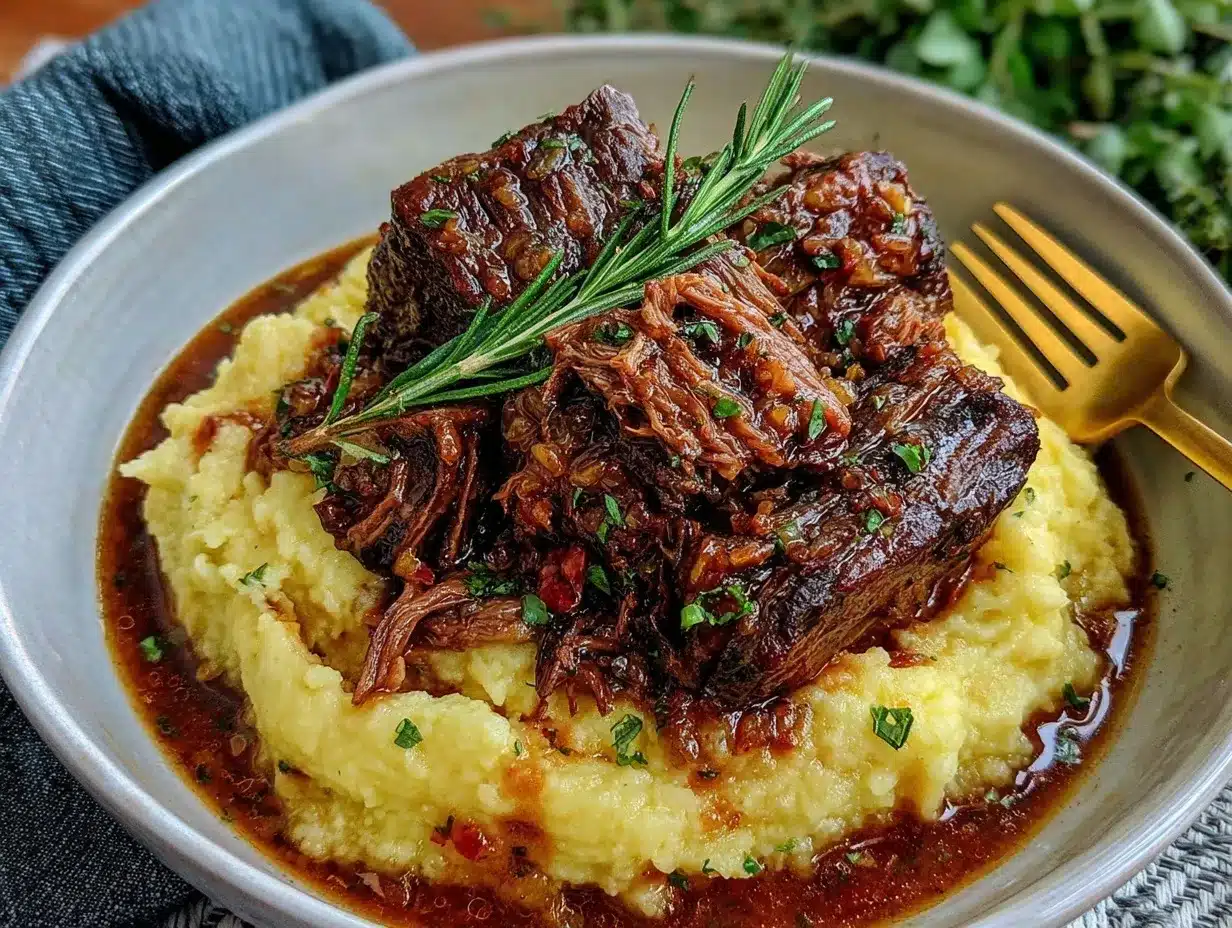 red wine braised short ribs preparation steps