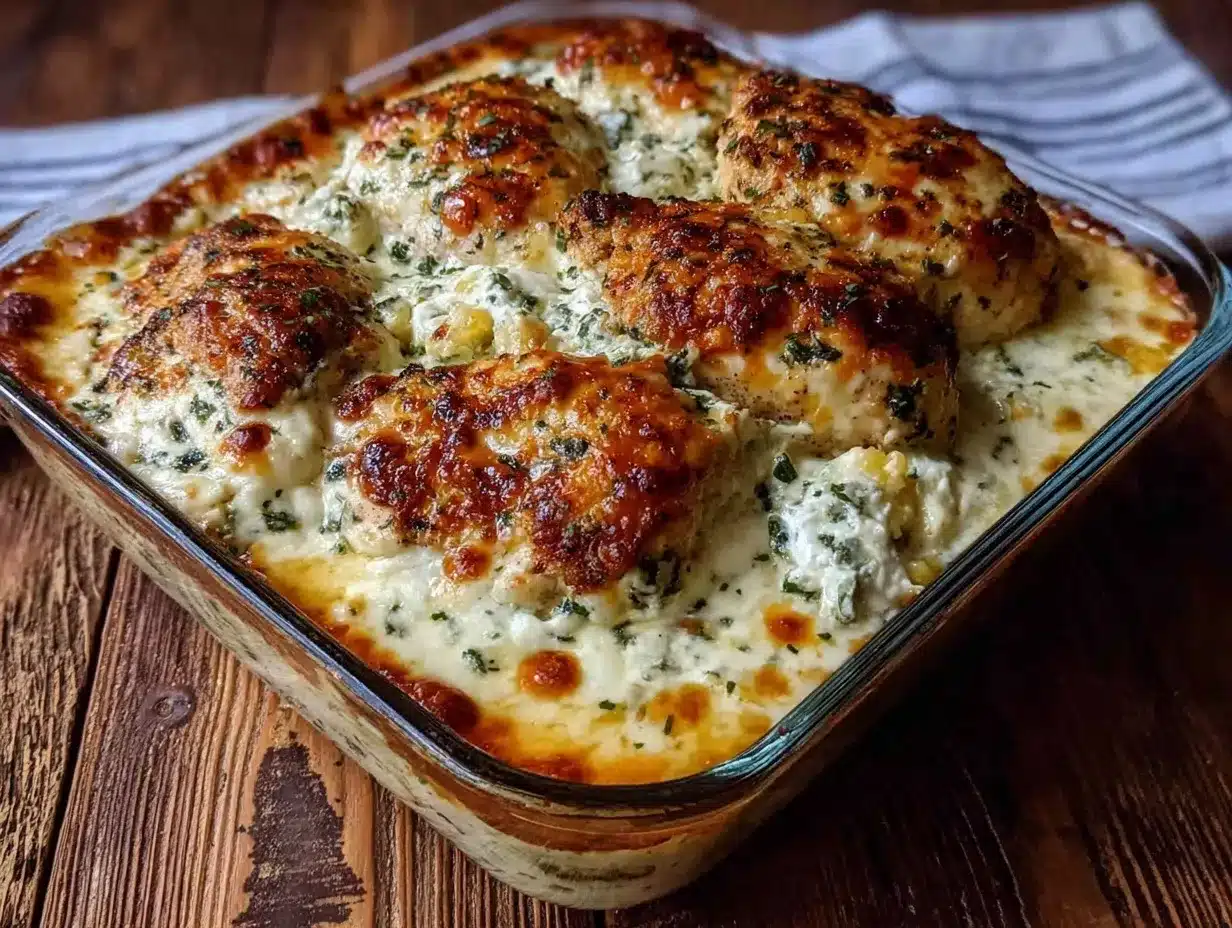 spinach artichoke chicken bake preparation steps