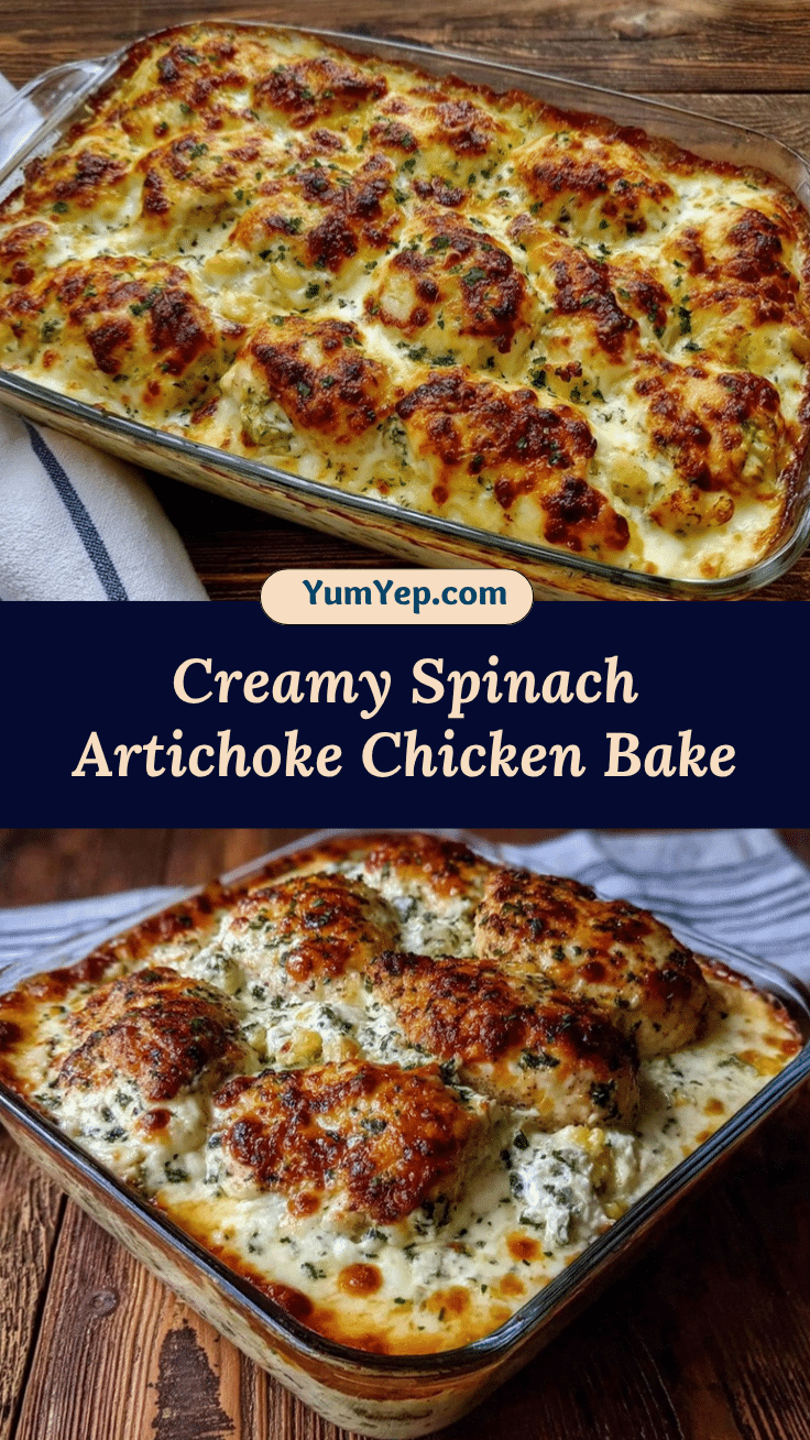 spinach artichoke chicken bake recipe