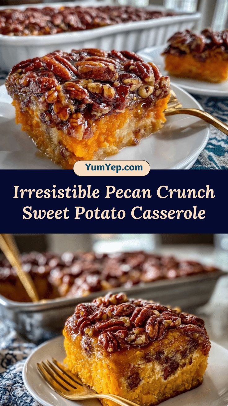Sweet Potato Casserole with Pecan Topping recipe