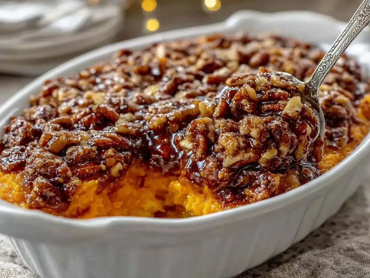 sweet potato casserole with pecans preparation steps