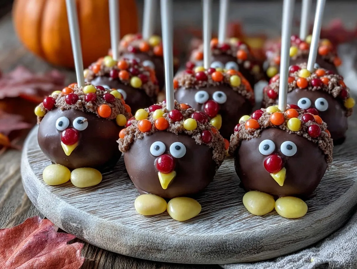 Thanksgiving cake pops preparation steps