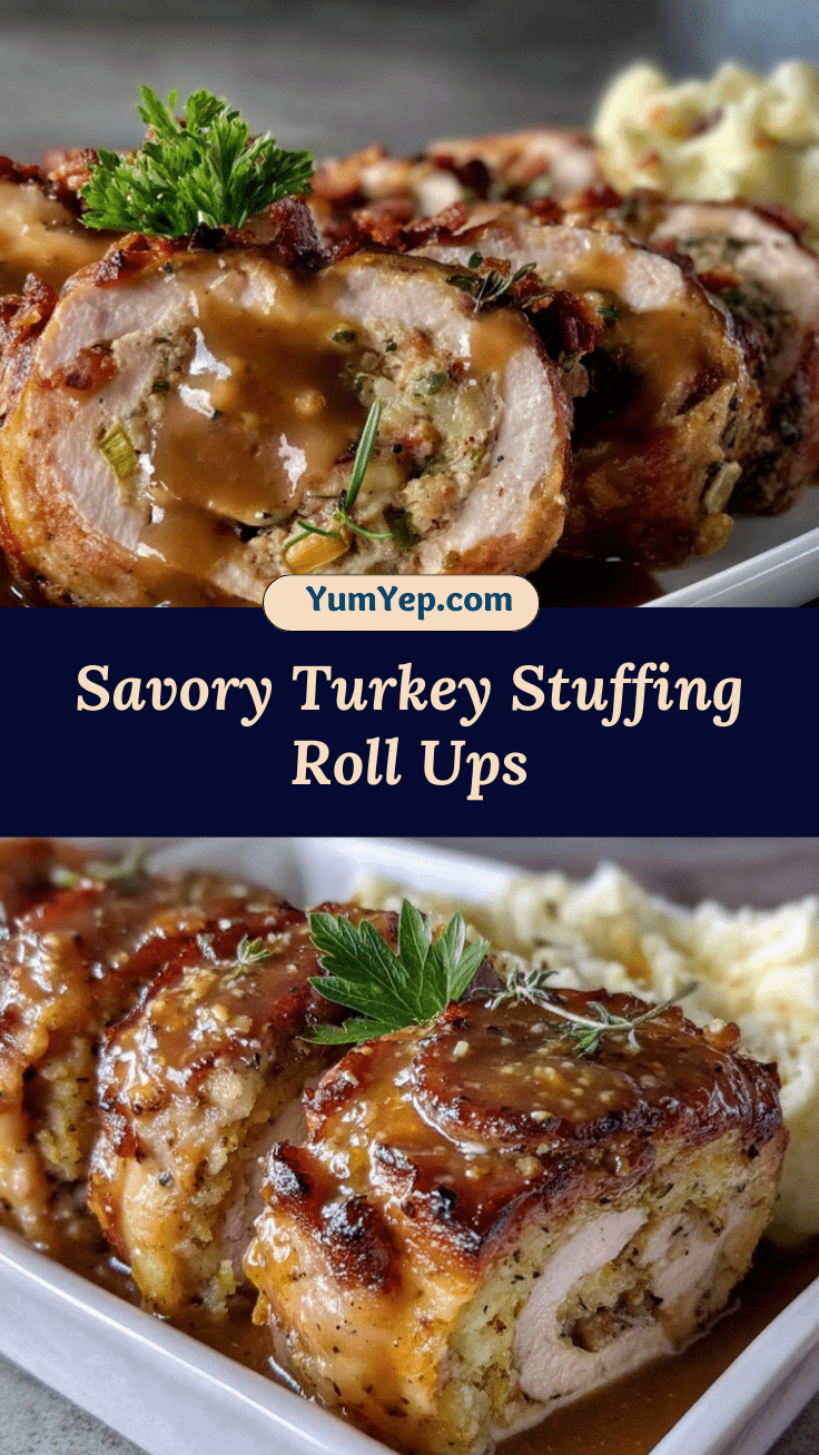 turkey and stuffing roll ups recipe