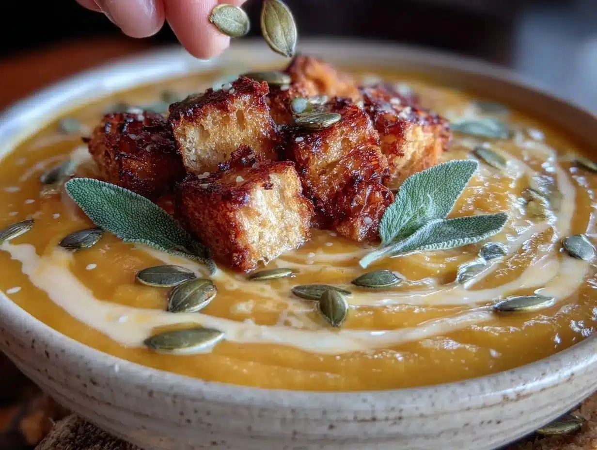 butternut squash soup preparation steps