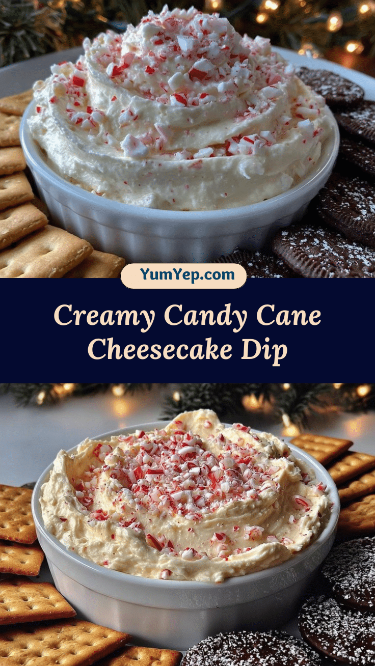 candy cane cheesecake dip recipe