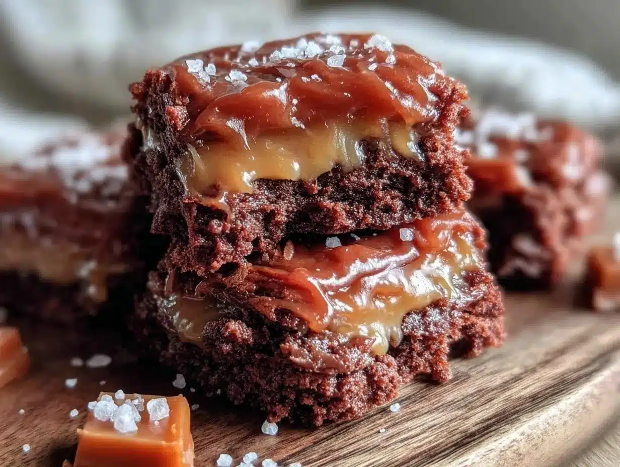 caramel brownies recipe preparation steps