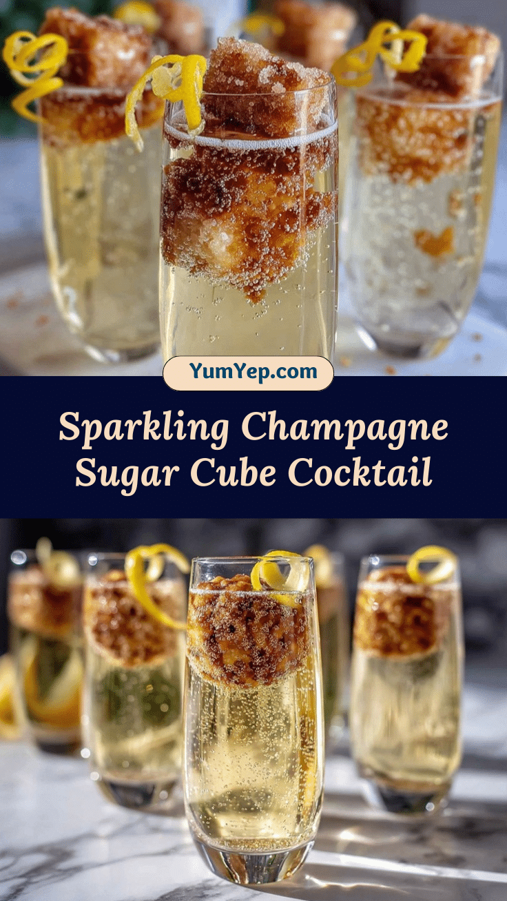 champagne cocktail with sugar cube recipe