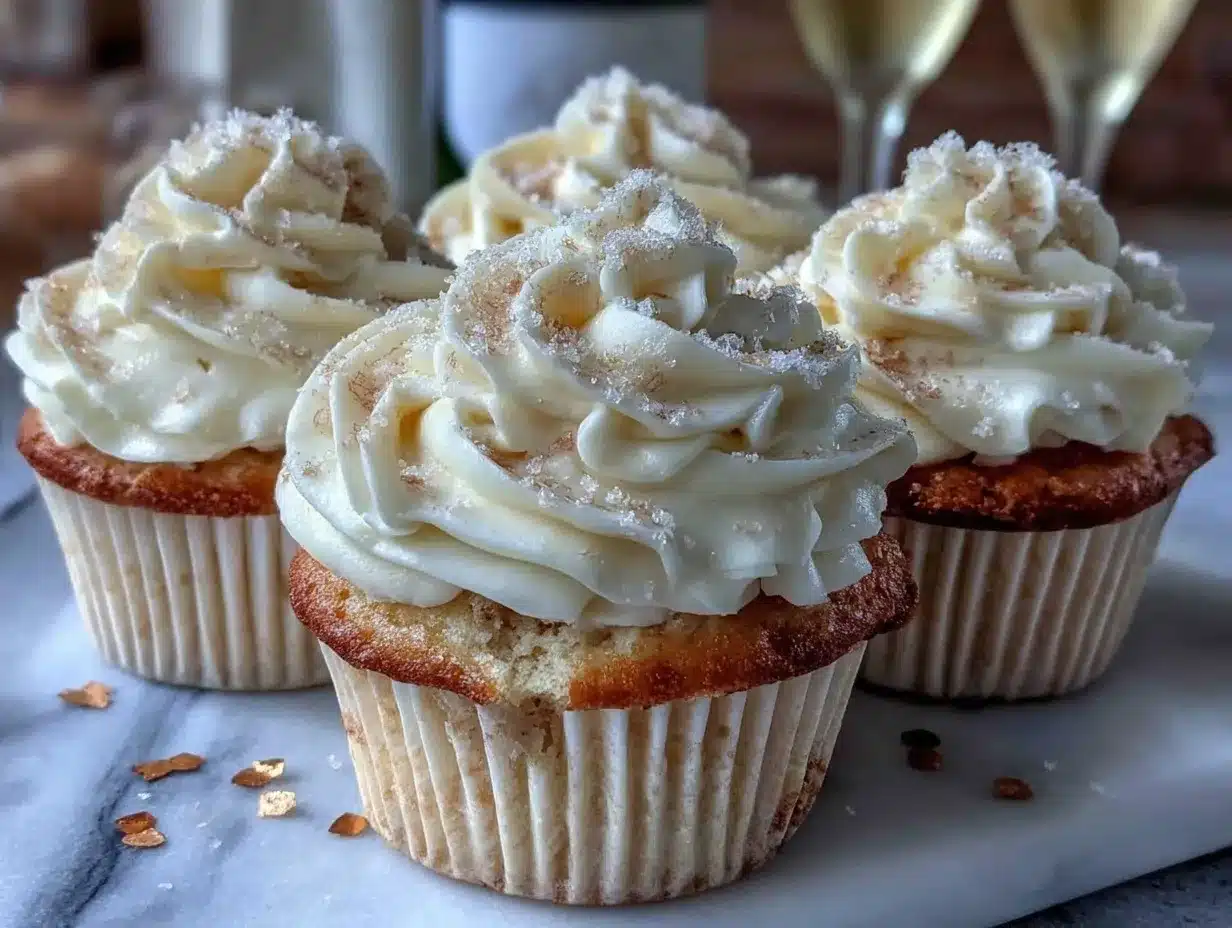 Champagne Cupcakes preparation steps