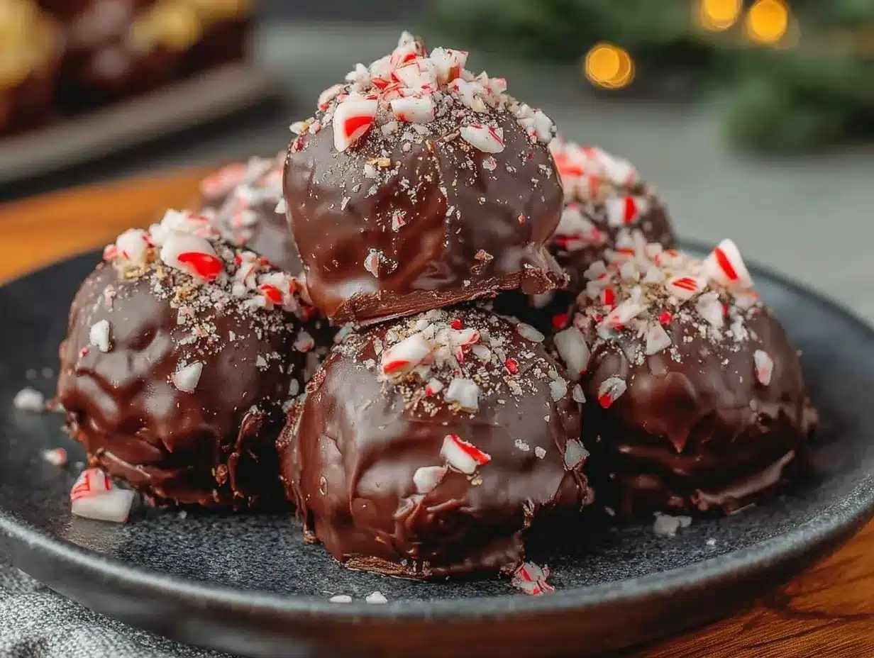 chocolate peppermint truffles preparation steps