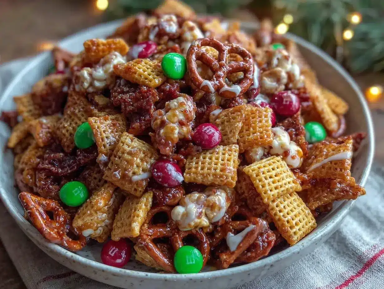 Christmas Chex Mix preparation steps