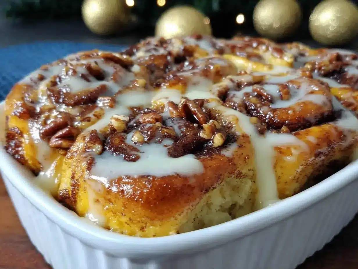 cinnamon roll casserole preparation steps